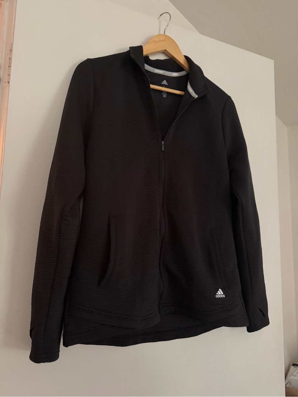 adidas Black Full-Zip Women's Lightweight Jacket
